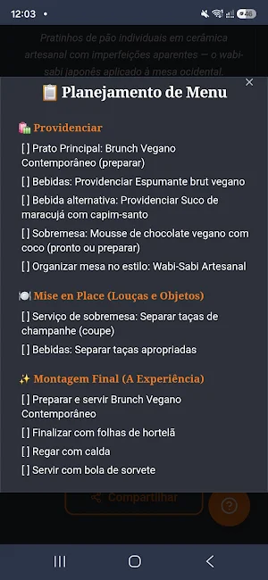 Menu na Mesa app Screenshot 2