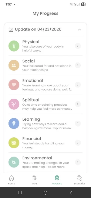 SAFE: Wellbeing to Heal Screenshot 3