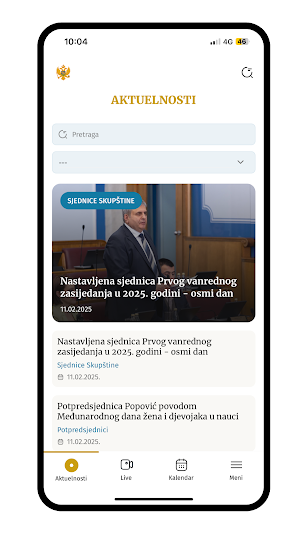 Parliament of Montenegro screenshot 2