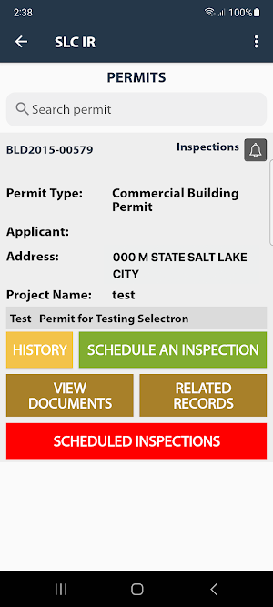 SLC Building Inspections App Screenshot 1