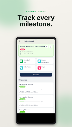 Uniops Project Management Screenshot 3