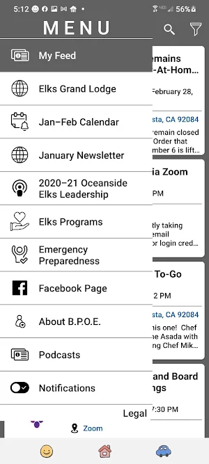 Oceanside Elks Screenshot 1