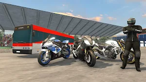 Bike VS Bus Free Racing Games – New Bike Race Game Screenshot 1