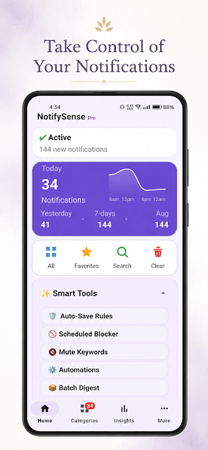 NotifySense: Notification Log Screenshot 0