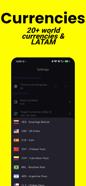 Currency Converter: Real Rates Screenshot 3