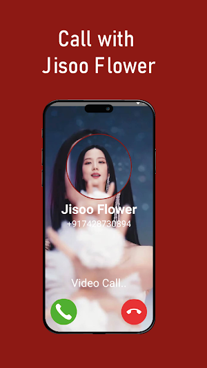 Jisoo Flower fake video call Screenshot 1