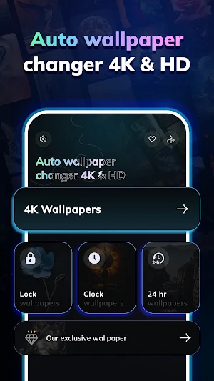 Auto Wallpaper Changer 4K & HD Screenshot 0