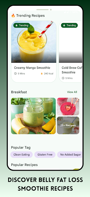 Belly Fat Loss Diet Smoothies Screenshot 1