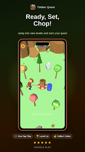 Timber Quest: Chainsaw Chop Screenshot 1