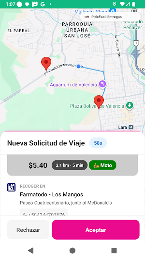PideFácil para Repartidores Screenshot 1