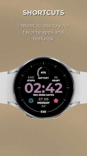 EXD047: Digital Watch Face Screenshot 3