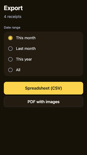 WiseLedger: Receipt Folders Screenshot 2