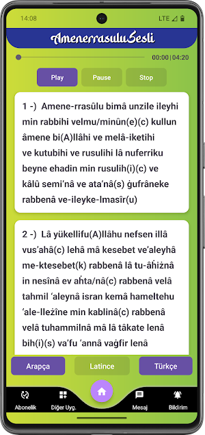 Amenerrasulü Sesli - Okunuşu Screenshot 1