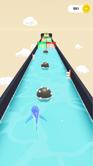 Shark Run: Eat man to get big Screenshot 2