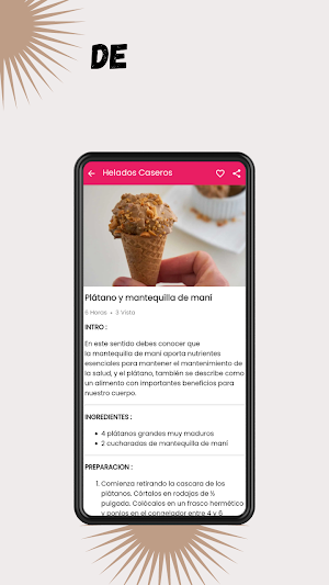 Recetas De Helados Caseros Screenshot 1