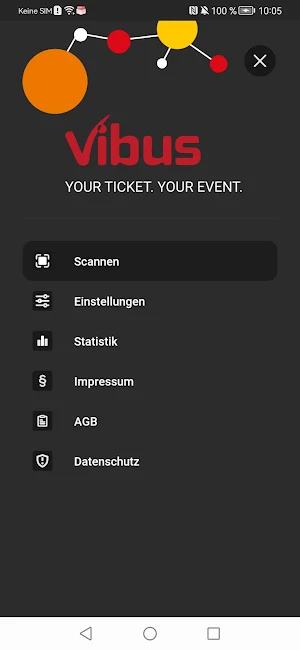 Vibus Einlass Screenshot 1