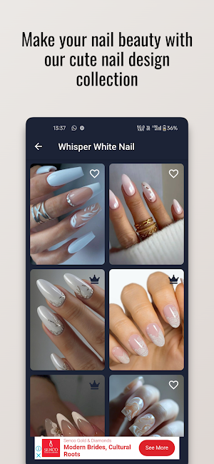 Whisper White Nail Art Design Screenshot 3