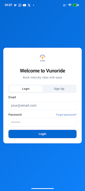 Vunoride Intercity Screenshot 0