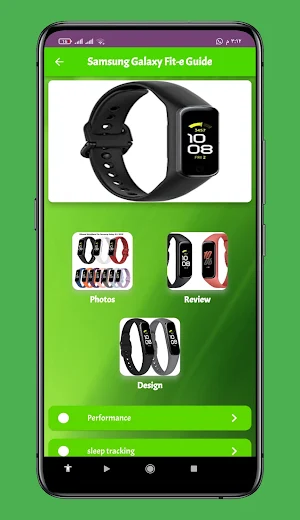 Samsung Galaxy Fit-e Guide Screenshot 0