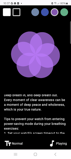 Deep Breath Watch Face Screenshot 3