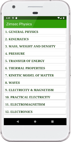Zimsec Physics Revision Screenshot 1