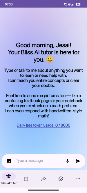 Bliss AI: AI Tutor & Study Pal Screenshot 2