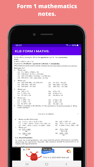 Mathematics: Klb form 1 notes. Screenshot 3