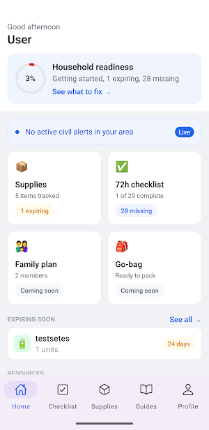 Ready — Emergency Kit Planner Screenshot 0