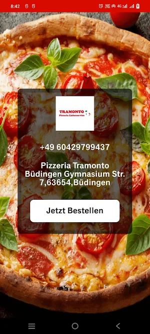 Tramonto Pizzeria Screenshot 0