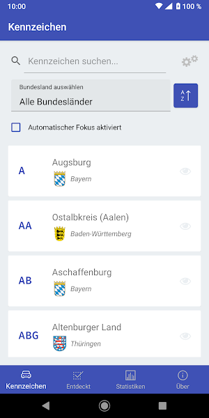 Deutschlands Kennzeichen Screenshot 1