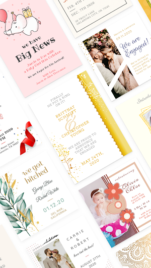 Invitation Card Maker: Ecards & Digital Card Screenshot 0