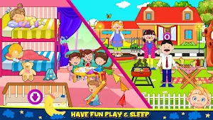 Pretend Town Family Doll House Screenshot 0