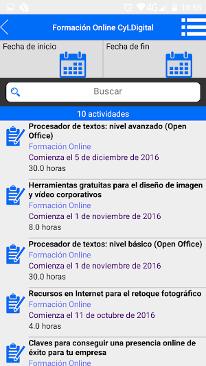 Formación CyL Digital Screenshot 1