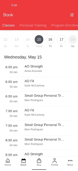 Athletic Outcomes Screenshot 1