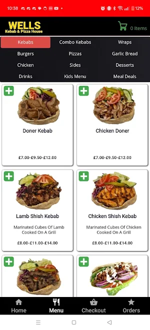Wells Kebab Pizza Screenshot 1