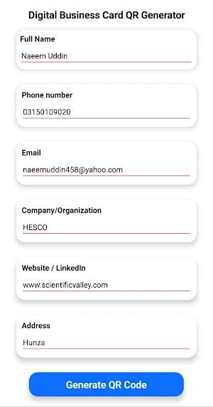 QR Code Generator & Scanner Screenshot 3