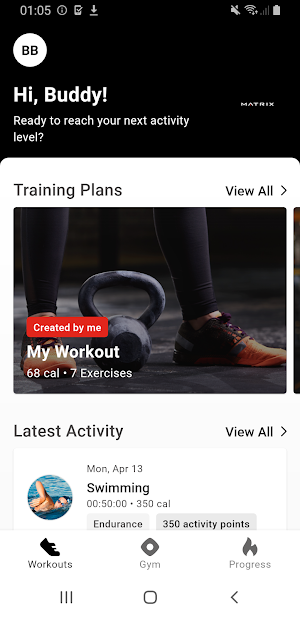 Matrix Home Fitness Screenshot 3
