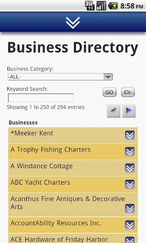 San Juan Island Chamber Screenshot 2