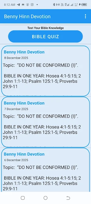 Benny Hinn Devotional Screenshot 0