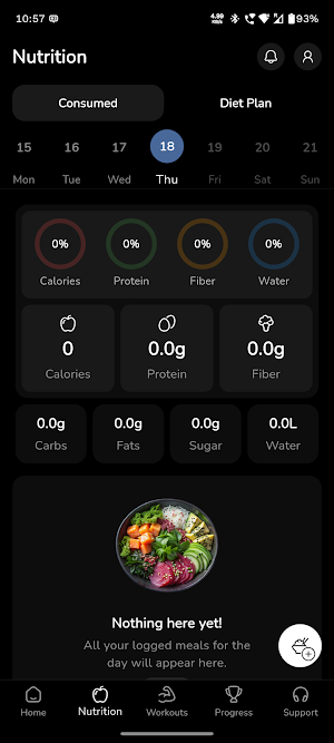 Client Extreme Fitness Screenshot 2