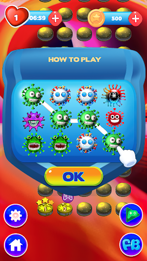 Germ Crush - Match 3 Game Screenshot 0