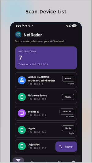 IP Network Scanner - NetRadar Screenshot 0
