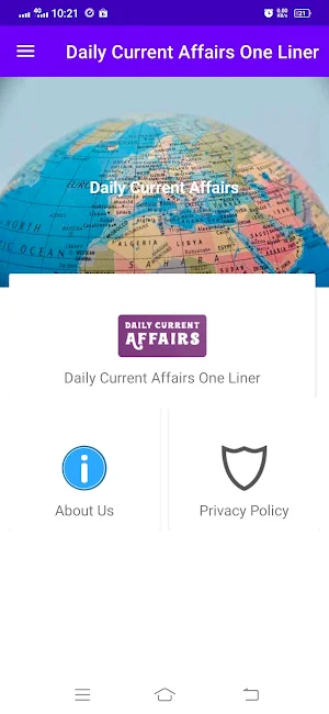 Daily Current Affair One Liner Screenshot 0