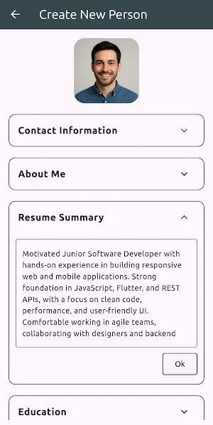 Free CV Maker - PDF Export Screenshot 0