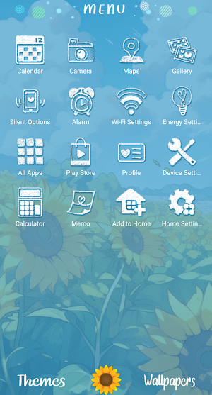 Sunflower Summer Theme +HOME Screenshot 1