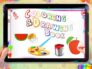 Drawing populer fruits for kids - drawing book Screenshot 3