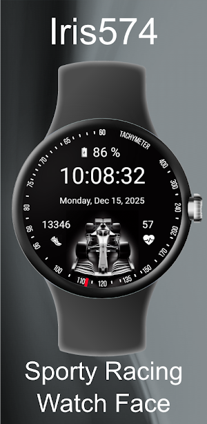 Iris574 Sporty Theme Watch Screenshot 0