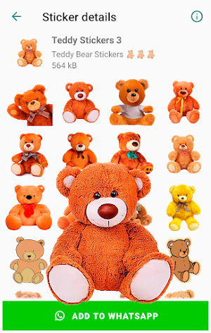 Teddy Bear Stickers for WhatsApp Screenshot 1