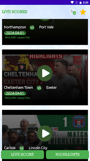 LiveScores Football Sports Screenshot 2