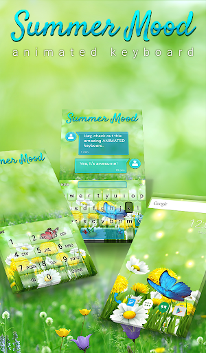 Summer Mood Animated Keyboard  Screenshot 0